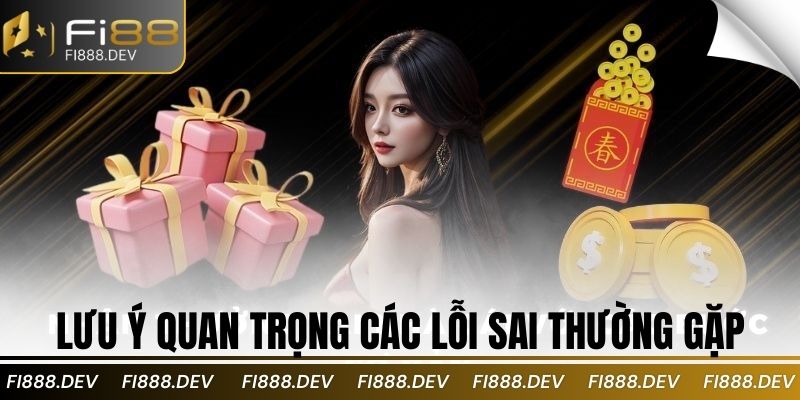 Lưu ý quan trọng các lỗi sai thường gặp