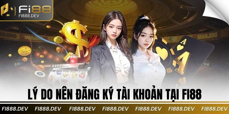 Lý do nên đăng ký tài khoản tại Fi88