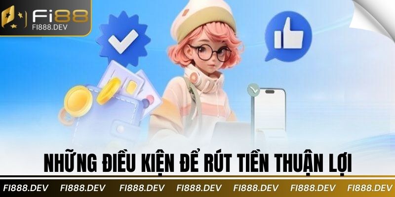 Những điều kiện để rút tiền thuận lợi