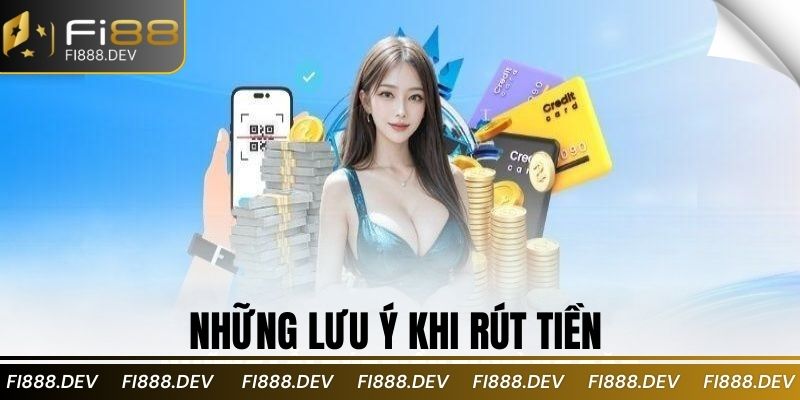 Những lưu ý khi rút tiền