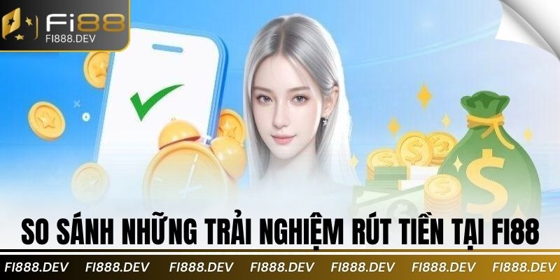 So sánh những trải nghiệm rút tiền tại Fi88