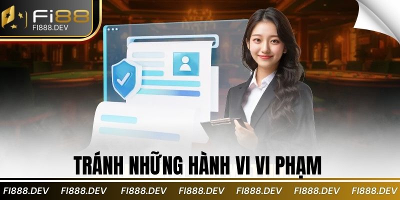 Tránh những hành vi vi phạm