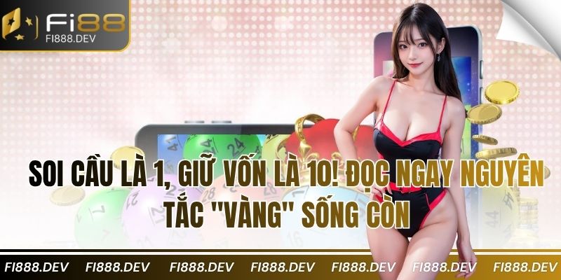Soi cầu là 1, giữ vốn là 10! Đọc ngay nguyên tắc "vàng" sống còn
